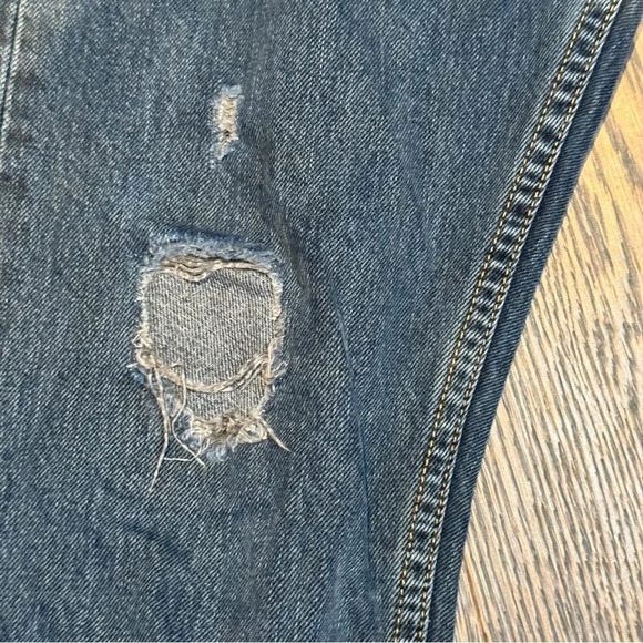Levi's Orange Tab Jeans 27 x 27 505C Distressed  Medium Wash Grunge Punk Slim - Picture 6 of 16